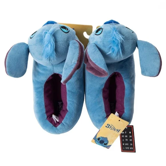 Blue Character Plush Slippers - Picture 2 of 5